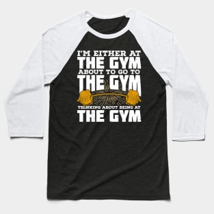 Gym Fitness Sport Weightlifting Bodybuilder Gift Baseball T-Shirt